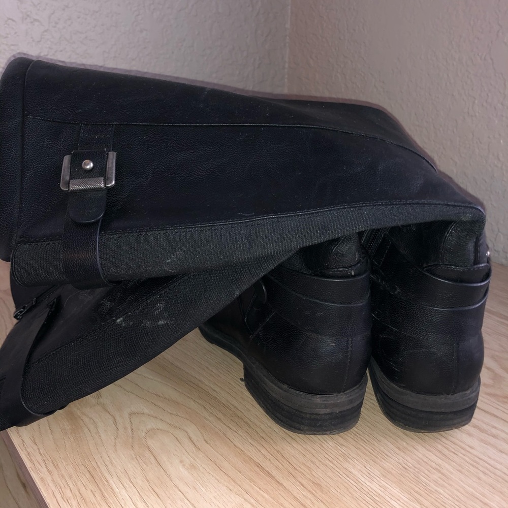 Black knee high boots, size 7